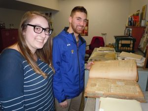 AFSC students in the archive