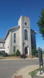 Front view of First Baptist Church taken on June 30, 2016. Courtesy of Gaetano Buonsante.